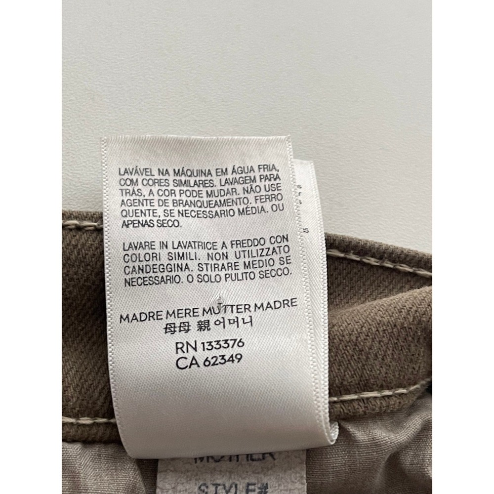 Mother The Insider Crop Step‎ Fray Jeans Capers Brown High Waisted Size 27 NEW - Picture 11 of 12